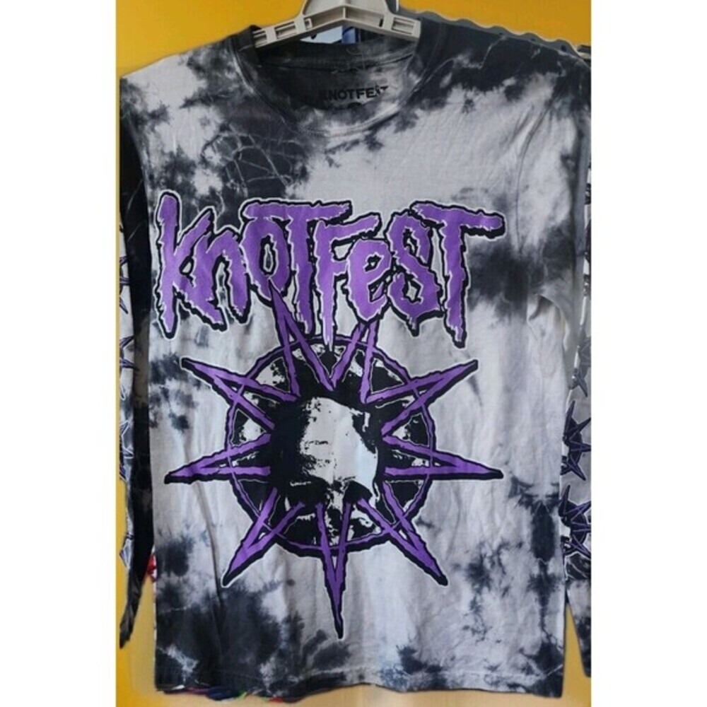 KNOTFEST‎ ROADSHOW 2022 Men's graphic t-shirt Small New D30 Tie Dye Music Tour